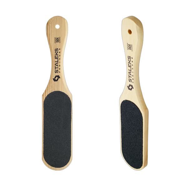 Пилка для п'ят дерев'яна STALEKS BEAUTY & CARE 10 TYPE 1 (100 та 180 грит)