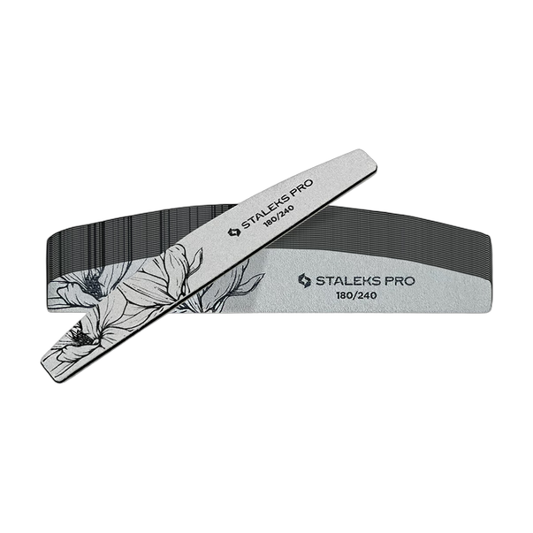STALEKS PRO EXPERT 40 Mineraalikynsiviila 180/240 Grit (Half-Moon) — 25 kpl pakkaus