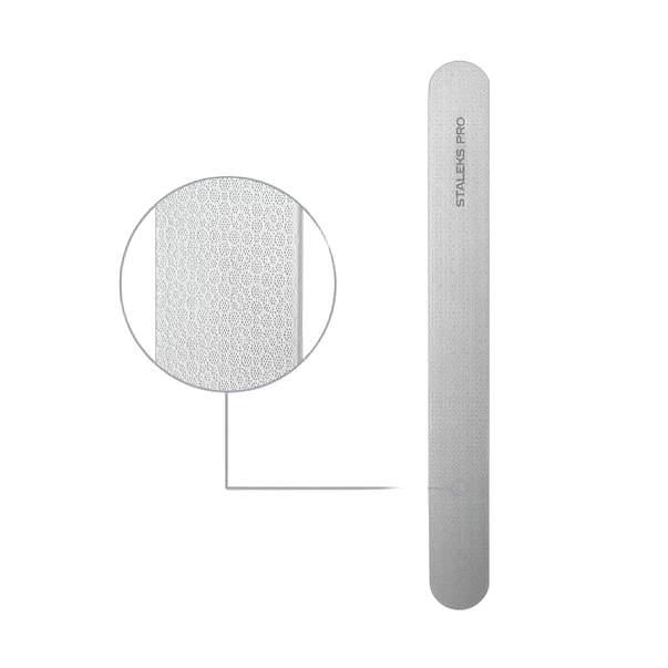 Пилка для ногтей прямая лазерная STALEKS PRO EXPERT 10 165 мм (широкая прямая)