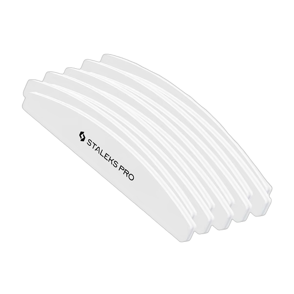 Staleks Pro EXPERT 41 maniküüripuhvrid 100/180 grit poolkuu 10 tk (ühekordsed)