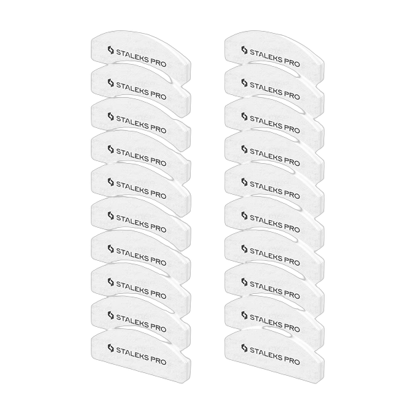 Бафики для нігтів Staleks Pro mini EXPERT 41 100/180 грит півмісяць 20 шт (одноразові)