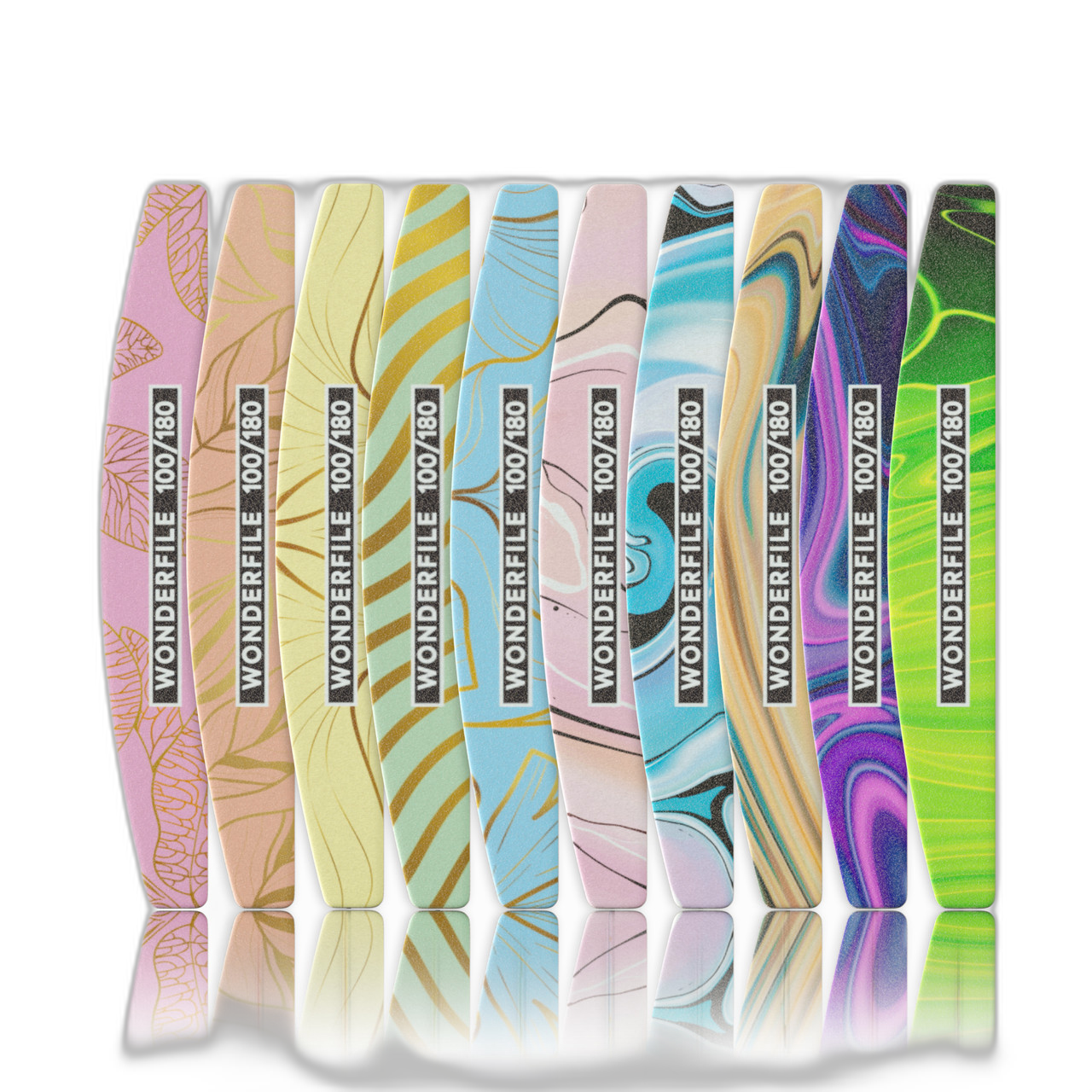 Пилка "Полумесяц" 162х24 мм 100/180 грит на деревянной основе 25 шт