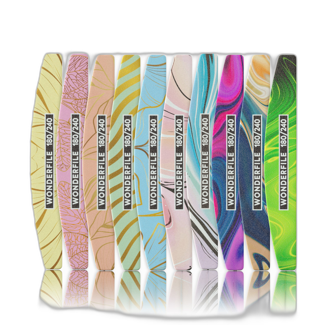 Пилка "Полумесяц" 162х24 мм 180/240 грит на деревянной основе 25 шт